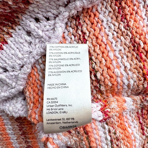 Free People Colorblock Spring Hooded Sweater Size Small - Picture 4 of 6